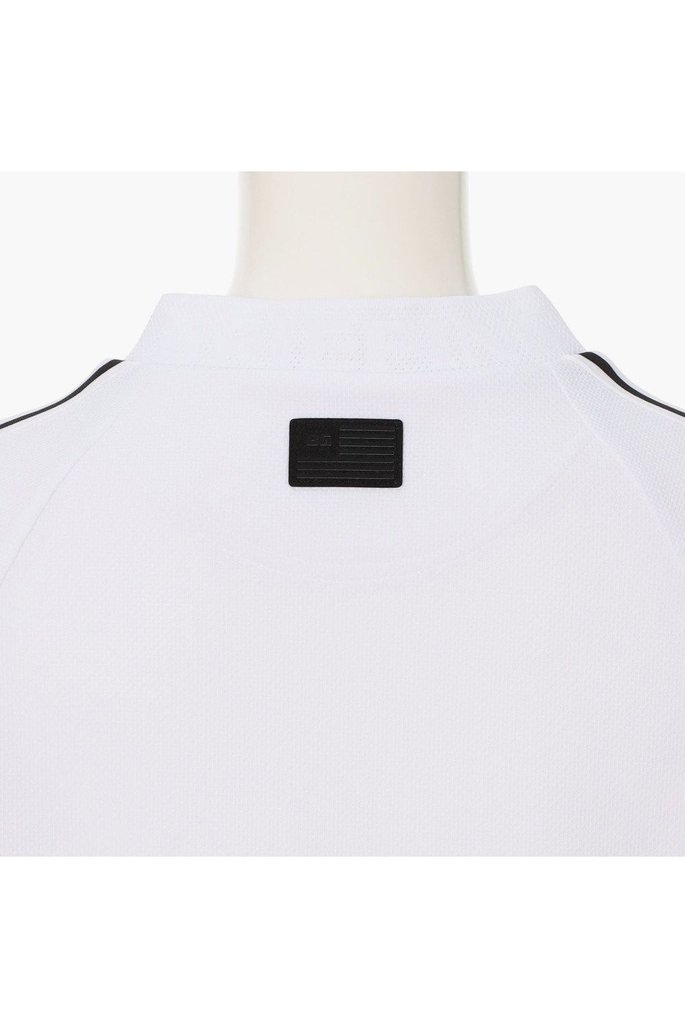 【26SS】【レディース】 WOMEN’S LINE HIGHNECK RF / カノコ生地 ラインロゴテープ リラックスフィット モックネックTシャツ (ホワイト)