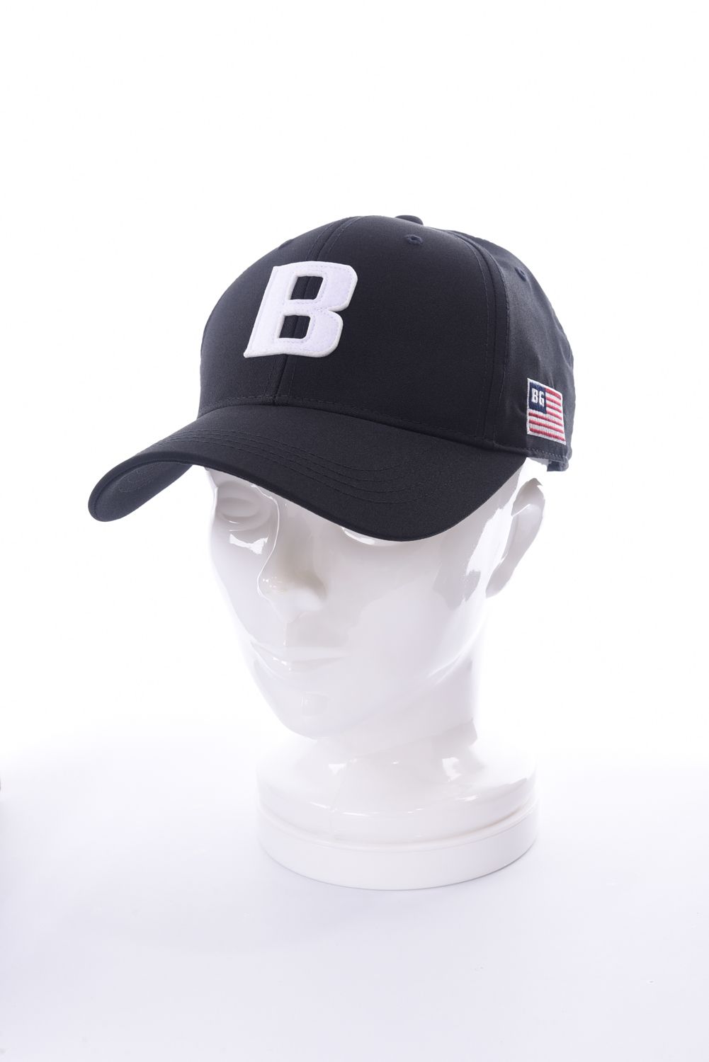 MENS INITIAL CAP / イニシャルワッペン キャップ ブラック