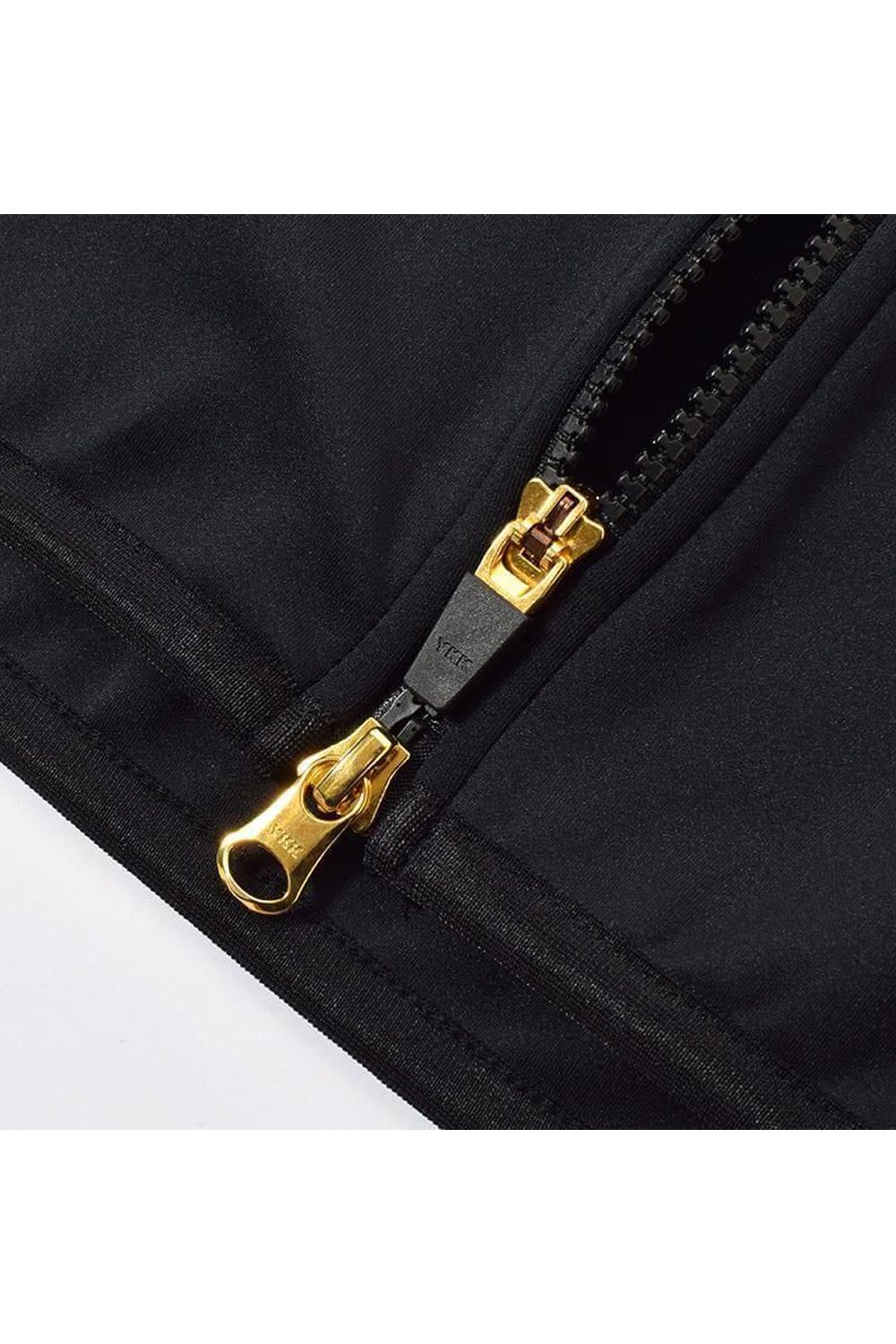 【26SS】 GM ACCENT LINE ZIP UP PARKER / モノトーンシリーズ アクセントライン ジップアップパーカー (ブラック)*