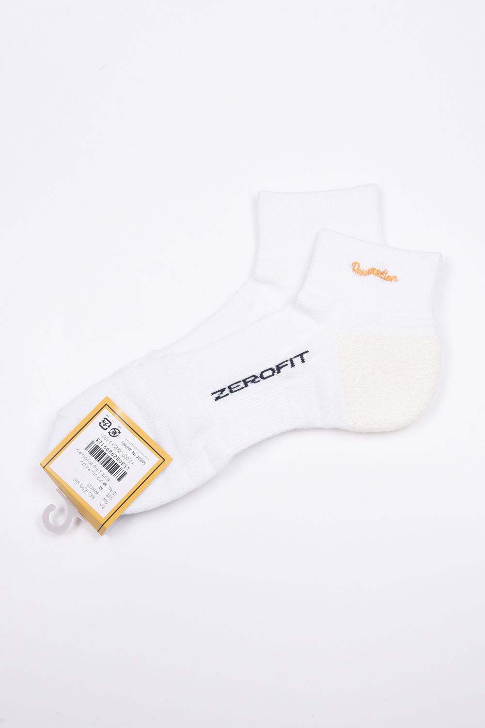 【ZEROFITコラボ】 BASIC LOGO SHORT SOCKS / ベーシックロゴ ショートソックス （ホワイト）