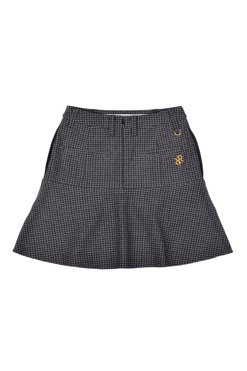 【レディース】 WOMENS WARM HOUNDSTOOTH SKIRT / 千鳥柄 ウォーム スカート (グレー)*