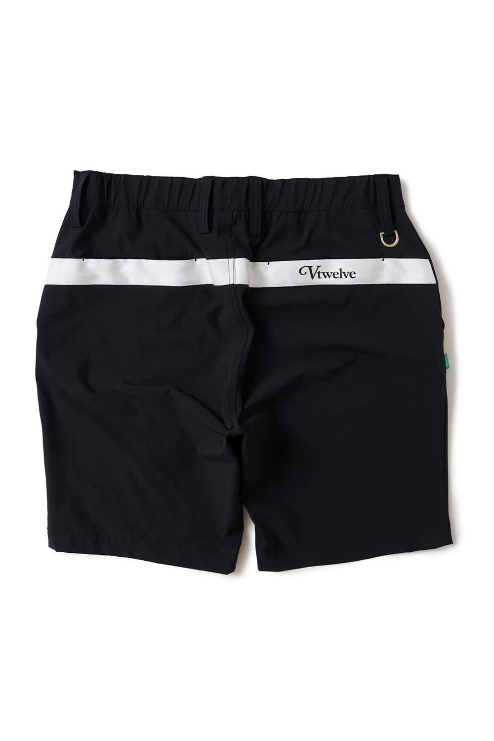 【26SS】 OZ SHORTS / ストレッチナイロン バックロゴライン ショートパンツ (ブラック)