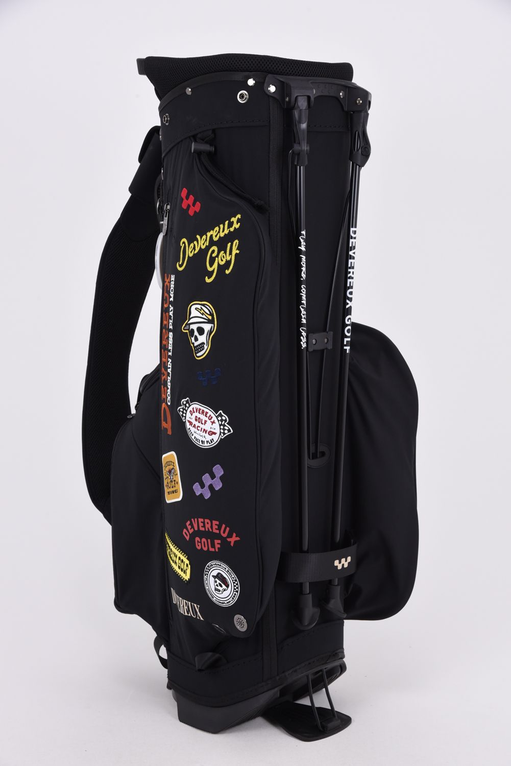 【26AW】 PIONEER TOWN Logo Assorted CADDIE BAG / ロゴアソート スタンドタイプ キャディバッグ (ブラック)