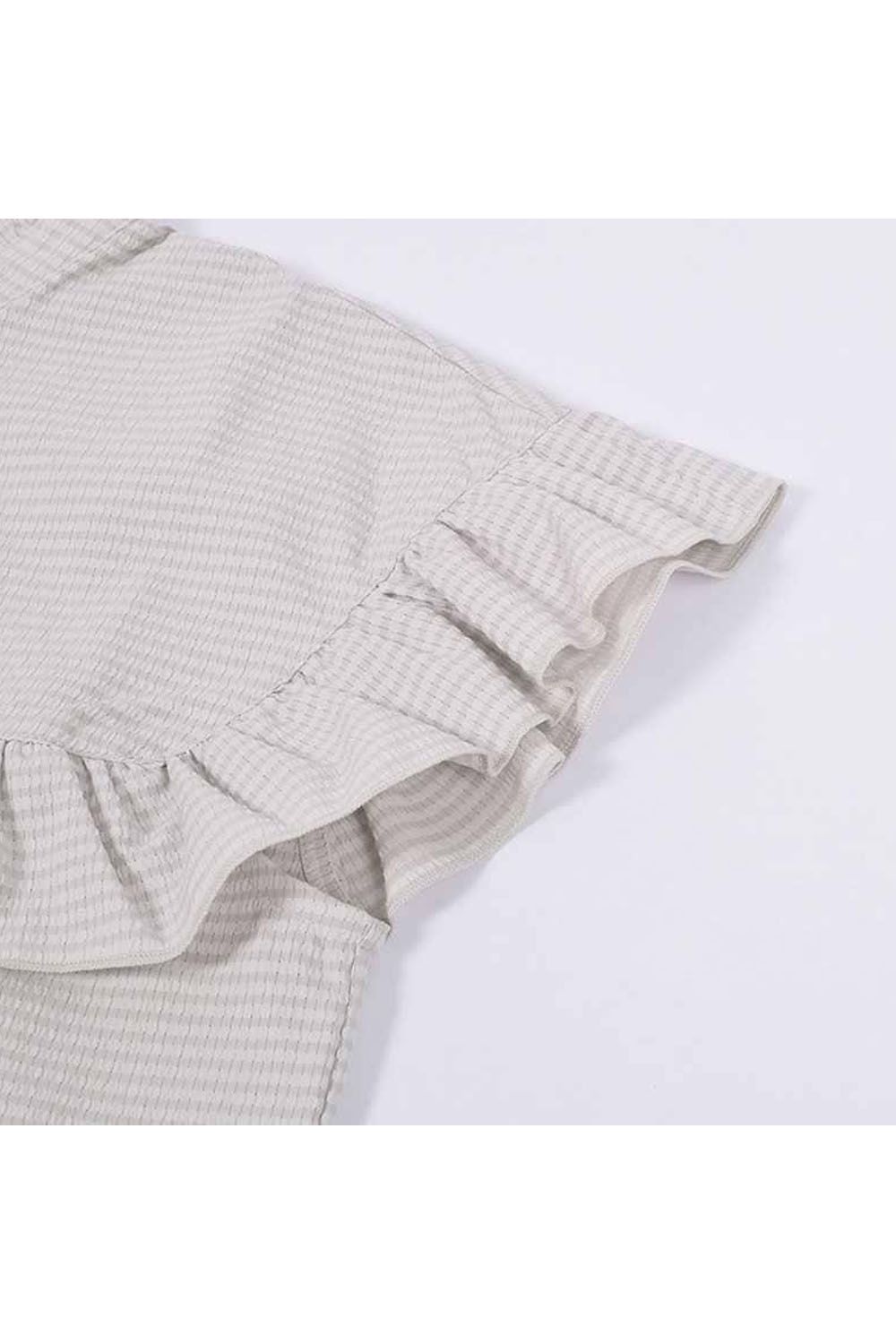 【25SS】【レディース】 WOMENS DOT AIR FRILLED BLOUSE / ドットエアー フリルブラウス (ベージュ)*