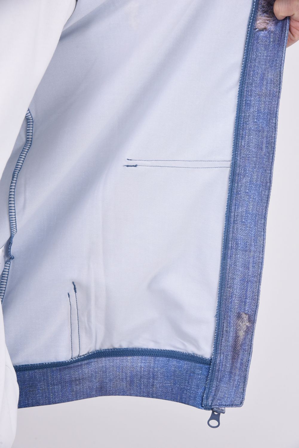 国内発送■mutaGOLF■25SS RUSH PARKA (DAMAGE DENIM) muta - 【25SS】 RUSH PARKA (DAMAGE DENIM) / ダメージデニム風