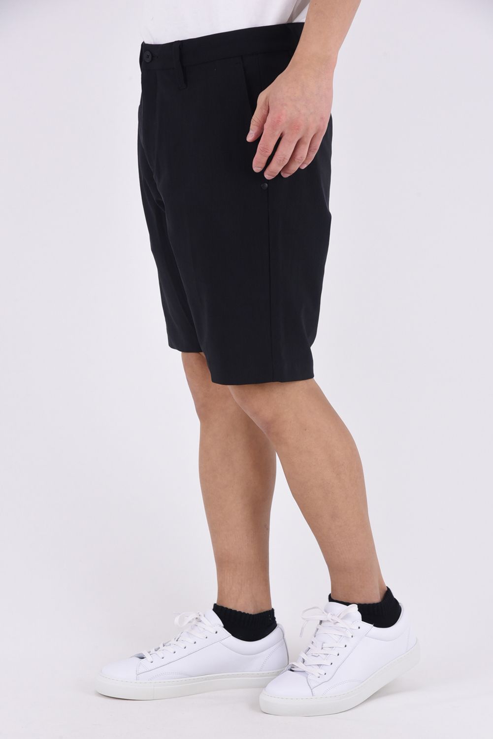 【26SS】 MEN'S NYLON CORDUROY SHORT PANTS / ナイロンコーデュロイ ショートパンツ (ブラック)