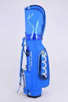 【銀行振込・代金引換不可】【返品・交換不可】 CADDY BAG & COVER / ナイロン×クリア キャディバッグ&ヘッドカバーセット (ブルー)