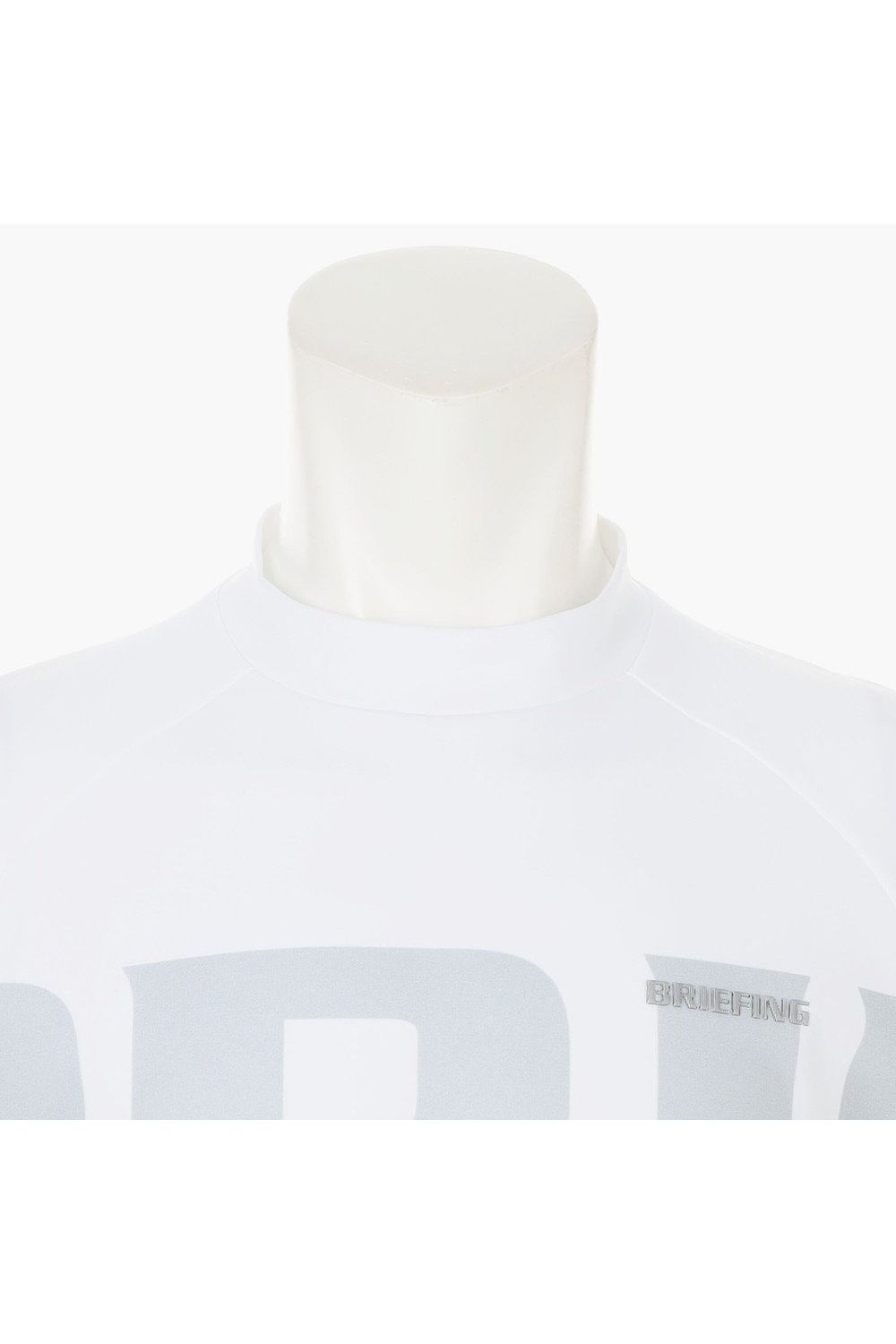 【26SS】 MEN’S BIG BEAT HIGHNECK / ビッグロゴ リラックスフィット モックネックTシャツ (ホワイト)