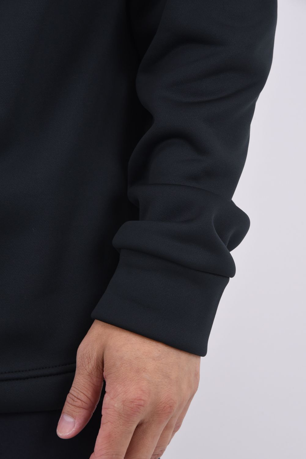 【25AW】 BACK LINE LOGO LONG SLEEVE HIGH NECK / バック ライン ロゴ 長袖 ハイネック (ブラック)