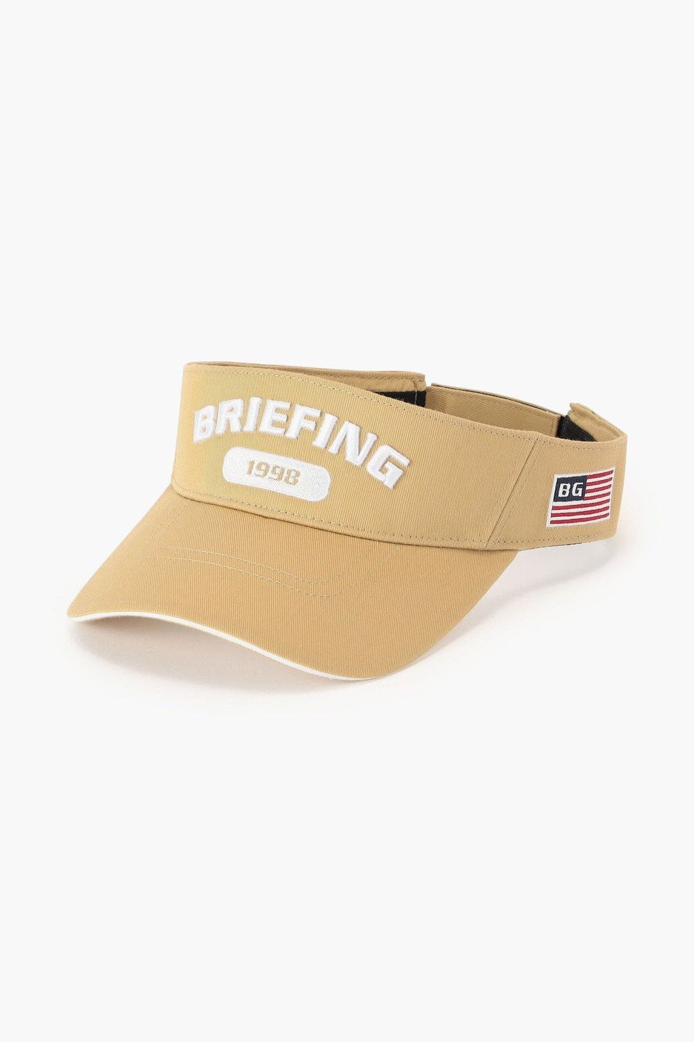 【26AW】 MEN’S COLLEGE LOGO VISOR / カレッジロゴ刺繍 サンバイザー (ベージュ)