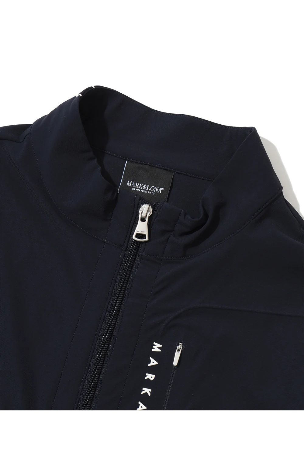 【26SS】【CODE COLLECTION】 THZJ / ストレッチナイロンタフタ ジャカードテープ ジップアップブルゾン (ネイビー) (4月中旬入荷予定)