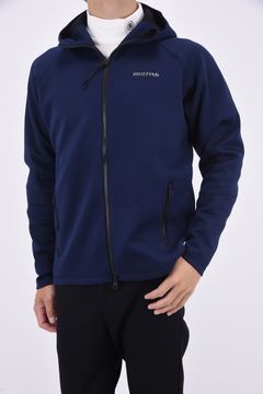 【秋冬仕様】 MENS WARM 3D LOGO PARKA / 3Dロゴ ラグランスリーブ ダンボールニット ウォーム パーカー (ネイビー)