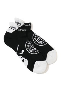 【26AW】 CIRCLE ICON SNEAKER SOCKS / ジャパンメイド サークルスカルジャカード スニーカー丈 ローソックス (ブラック)