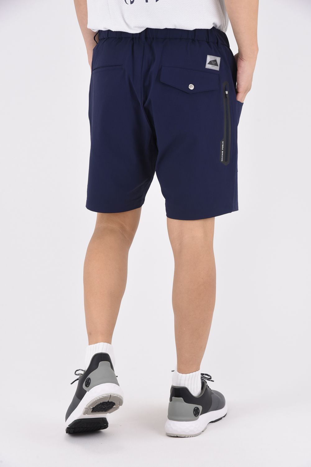 MAKANI SHORTS / 4WAYストレッチ ベイカーショーツ (ネイビー)