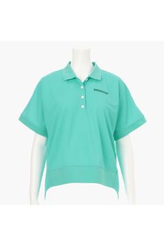 【レディース】 WOMEN‘S EARTH POLO / 鹿の子 ブランドロゴ ポロシャツ (グリーン)