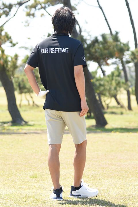 【BRIEFING GOLF】 ブラックの別注モックを使用したスタイリング