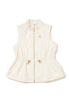 【2025AW】【レディース】 FLUID CONTOUR VEST / ブランクスカル ペプラムジップアップベスト (オフホワイト)