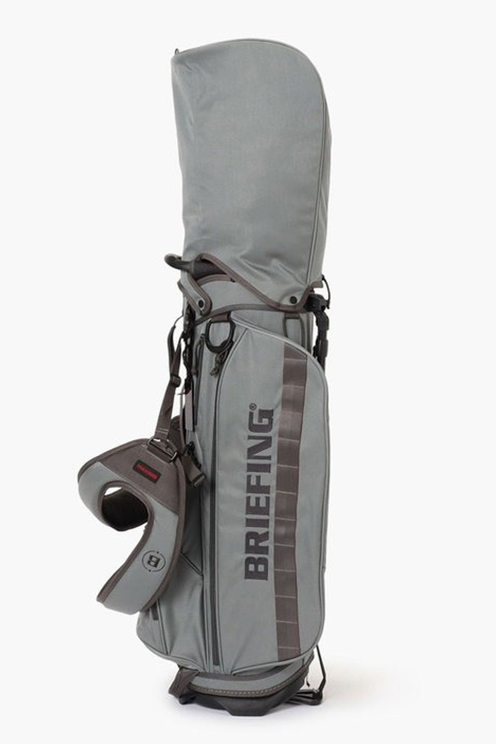 BRIEFING グレー キャディバッグ ヘッドカバー付き