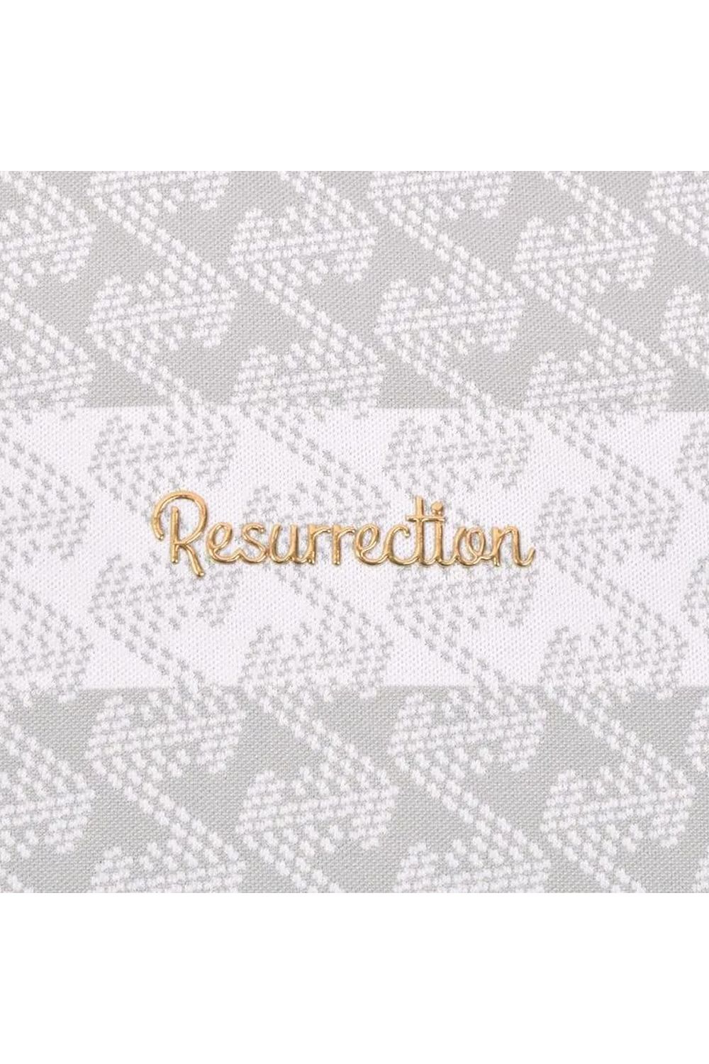 【26SS】【レディース】 GM STRIPE JACQUARD MOCK NECK / ストライプジャガード モックネックTシャツ (グレー)*