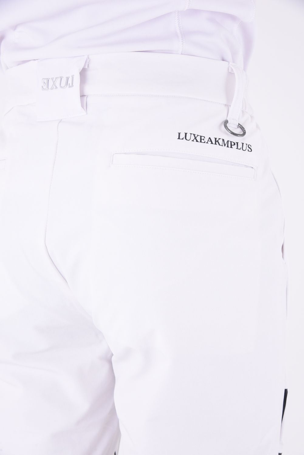 SOFT SHELL BRUSHED PANTS / 裏起毛 ロゴ ソフトパンツ (ホワイト)