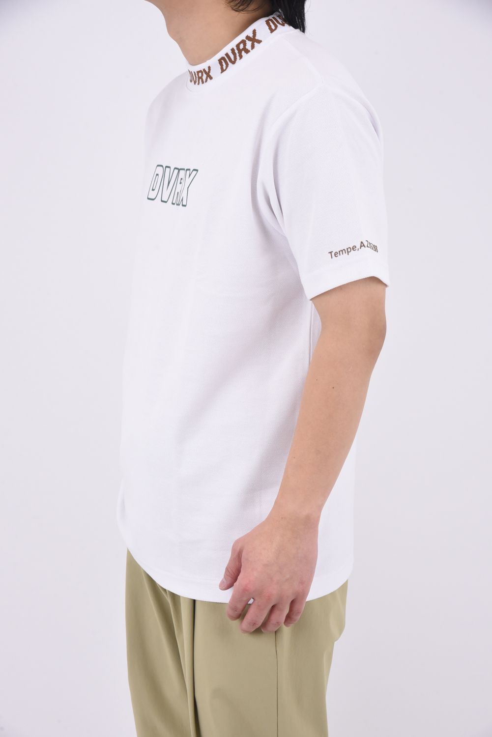 【25SS】 CLASSIC LOGO RIB MOCK CROCOTEE / クラシックロゴ リブモックネック (ホワイト)