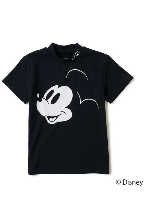 【26SS】【レディース】 BIG FACE MOCK / ディズニーコレクション モックネックTシャツ (ブラック)