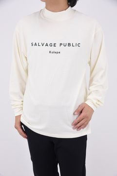 Honu Mockneck L/S (Brand Stamp) / ダイアモンドヘッドロゴプリント ロングスリーブ モックネックシャツ (ホワイト)