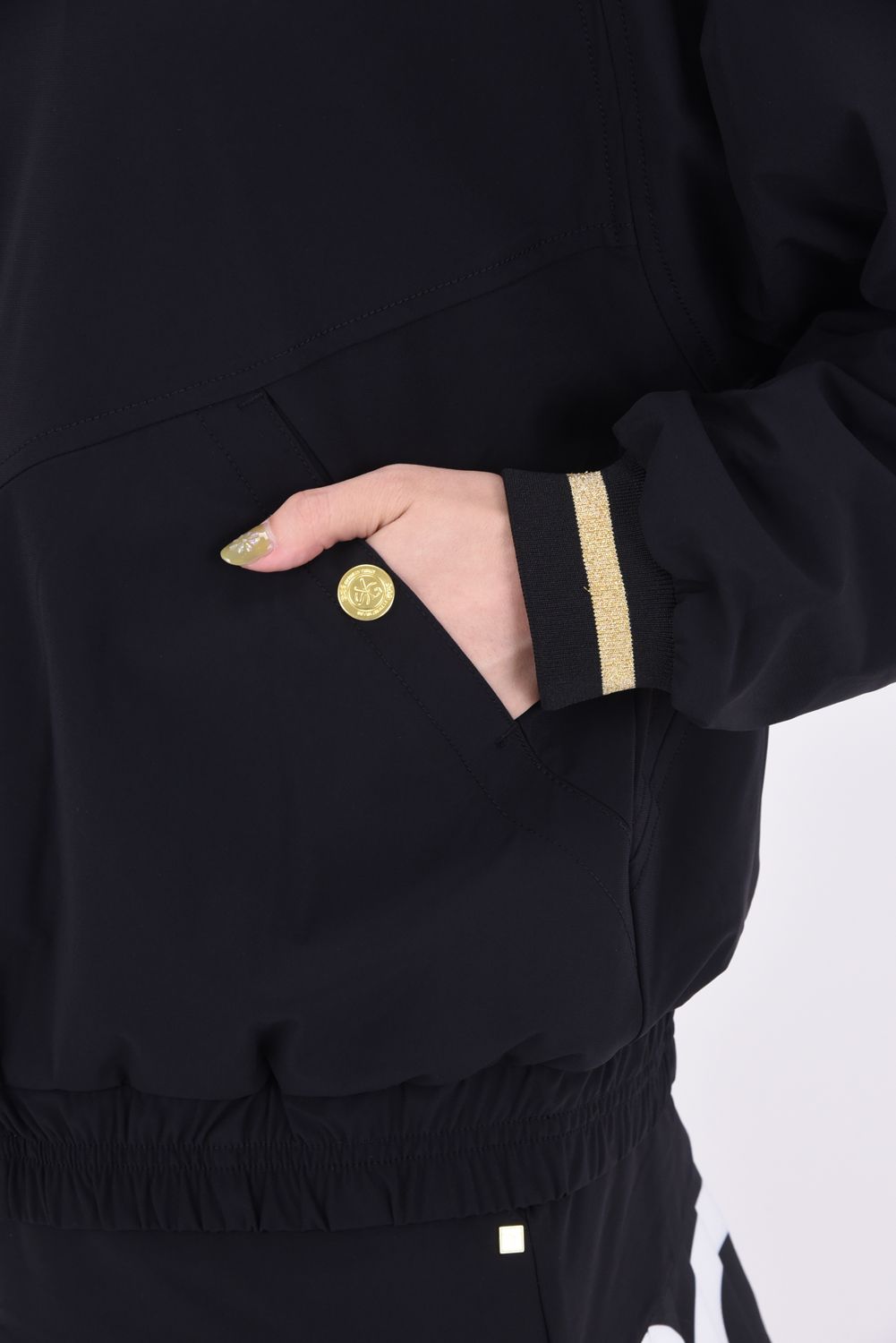 【レディース】CARVICO STRETCH ZIP UP JK / カルビコ生地 ストレッチ ジップアップ ジャケット (ブラック)*
