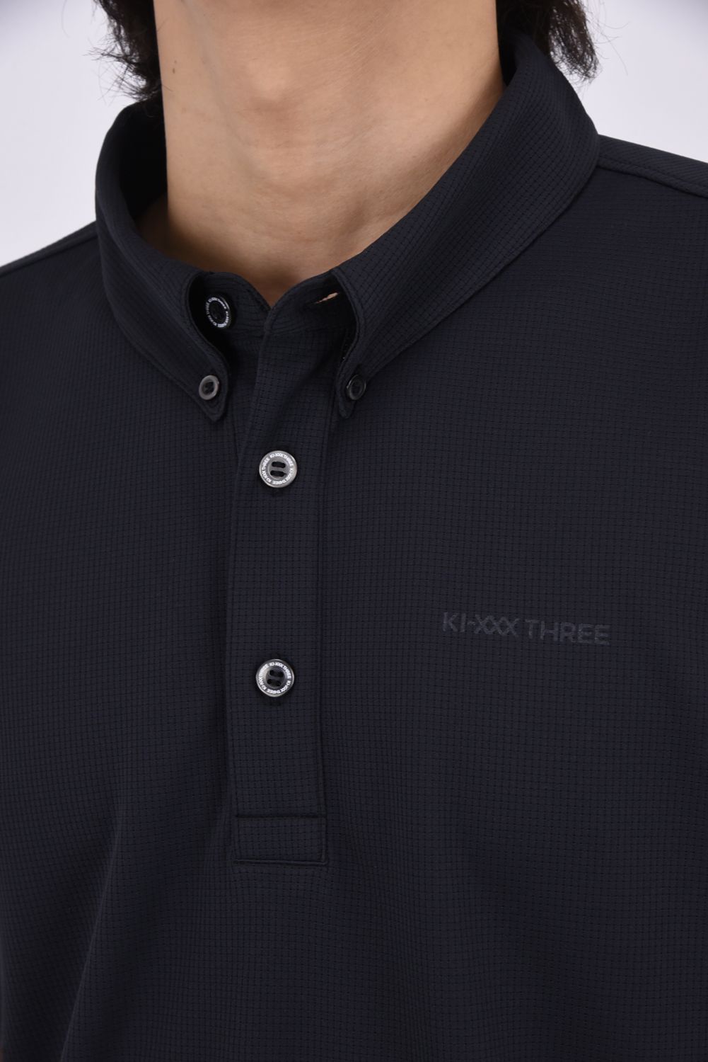【26SS】 DOT MESH BD POLO SHIRT / ボタンダウン ポロシャツ (ブラック)