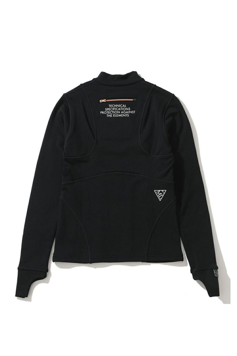 【レディース】 MOCK NECK LONGSLEEVE SHIRT / モックネック ロングスリーブシャツ (ブラック)
