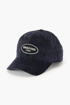 【26AW】 MEN’S CORDUROY OVAL LOGO CAP / コーデュロイ生地 オーバルロゴワッペン キャップ (ネイビー)