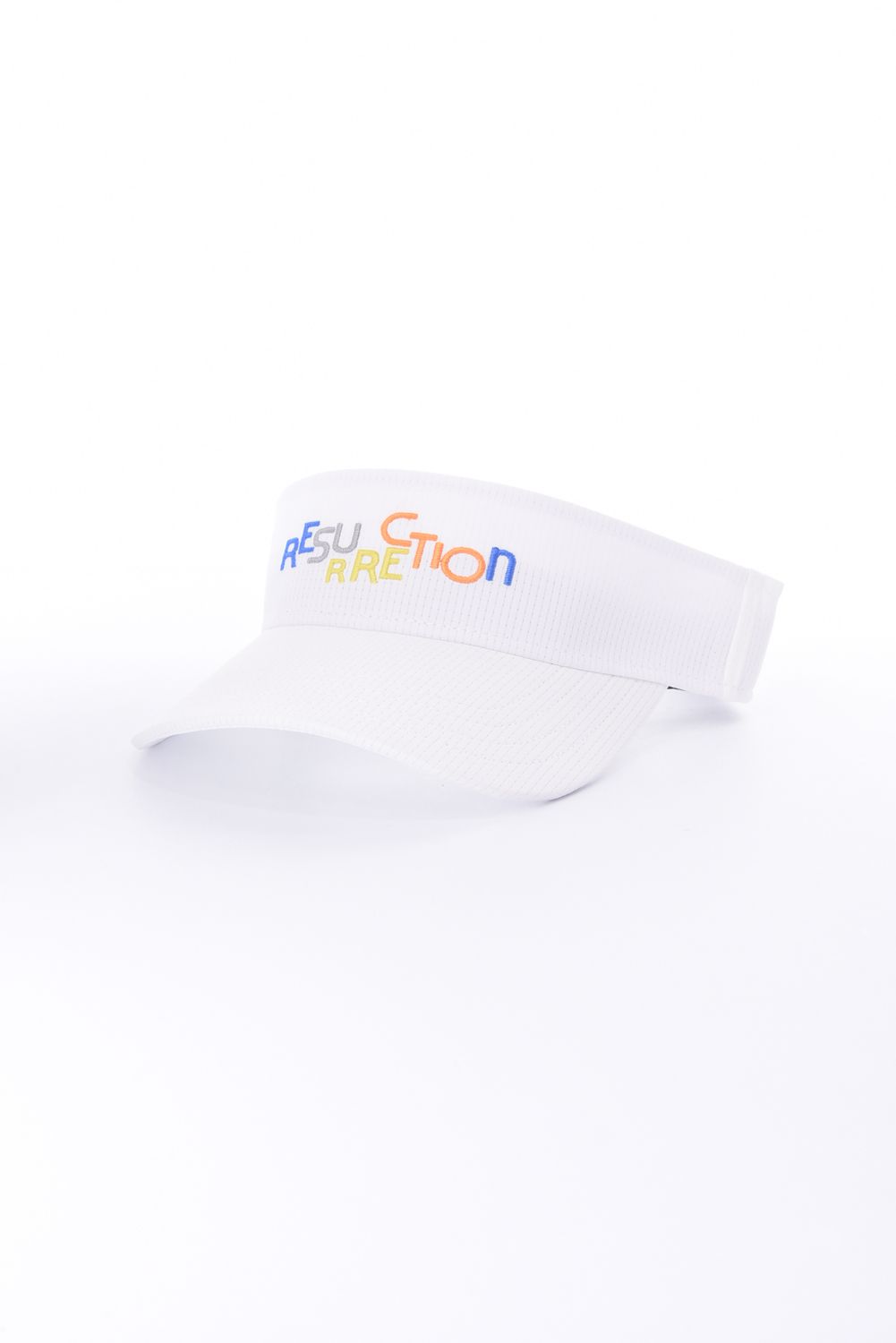 【26SS】 COLORFUL LOGO SUN VISOR / カラフルロゴ刺繍 サンバイザー (ホワイト)