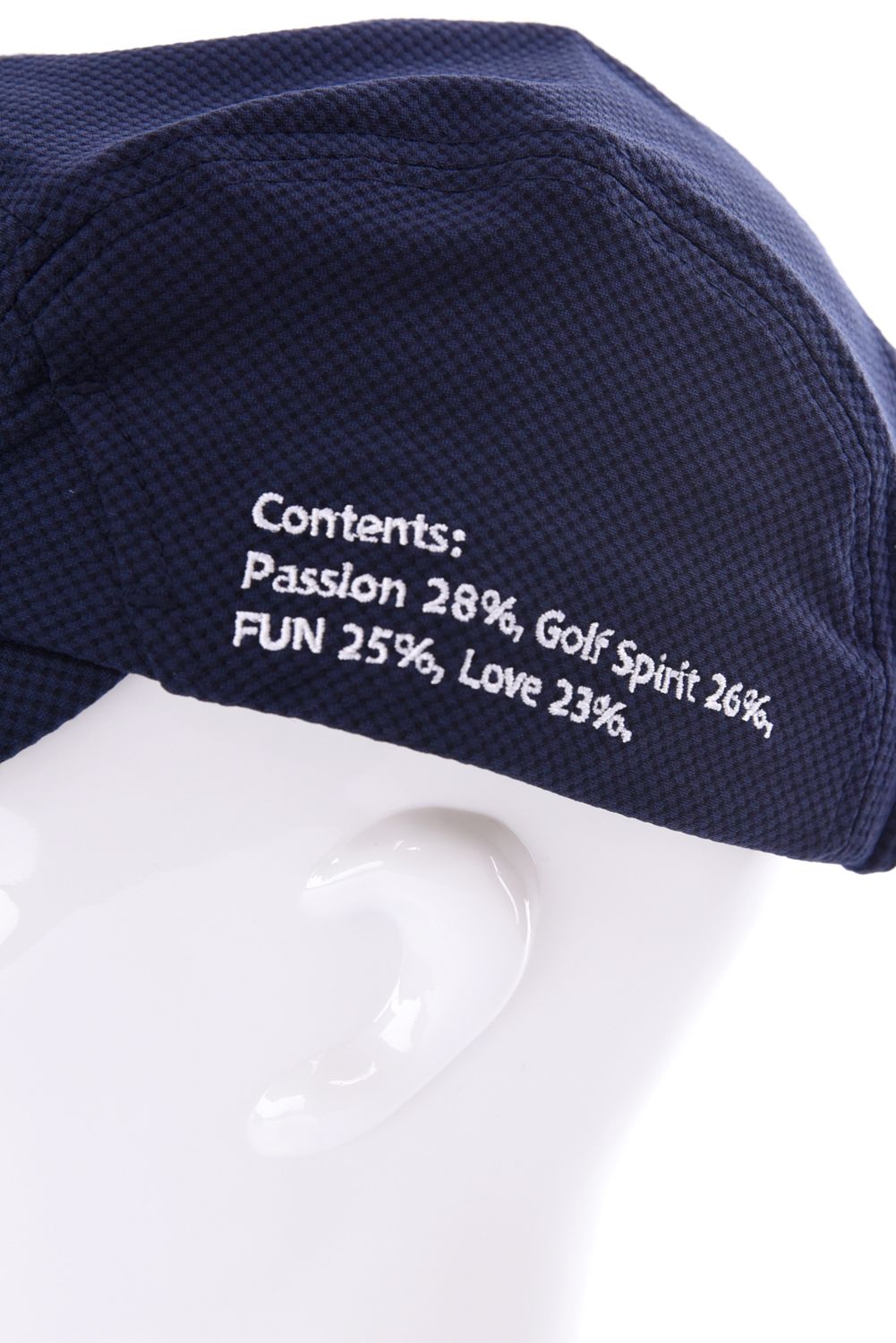 【26AW】 JET CAP / シボ素材 ブランドロゴ刺繍 ジェットキャップ (ネイビー)