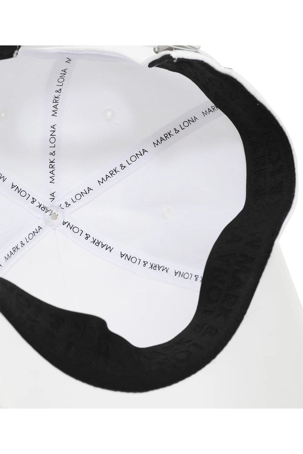 【26SS】 GAUGE CAMO LEATHER TRIM CAP / カモフラージュパターン 異素材切り替え メタルプレート ベースボールキャップ (ホワイト)