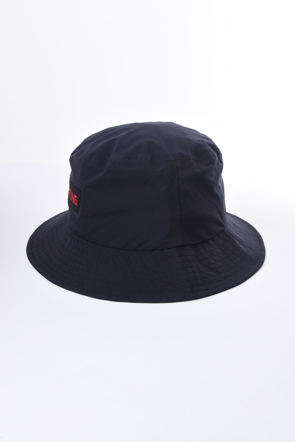 MS WATERPROOF HAT / 刺繍ロゴ  ウォータープルーフ サファリハット ブラック