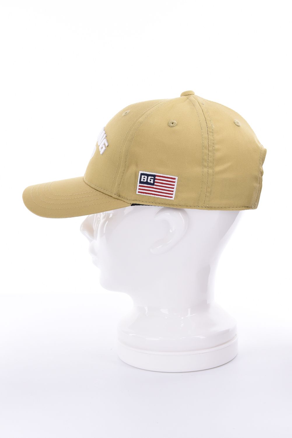 【26AW】 MEN’S COLLEGE LOGO CAP / カレッジロゴ刺繍 キャップ (ベージュ)