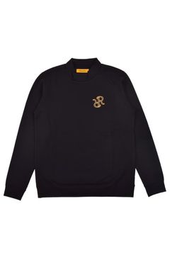 【レディース】 WOMENS HIGH NECK PULLOVER / ダンボールニット ロゴプリント ハイネックプルオーバー (ブラック)*