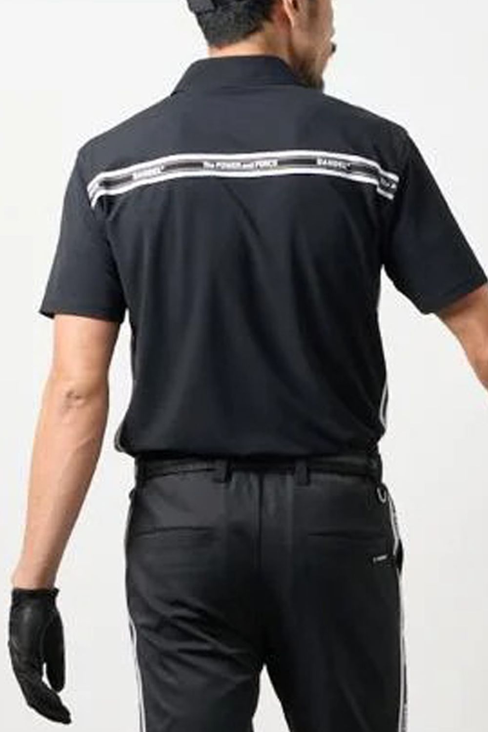 【26SS】 CONCEPT NOTES TAPING POLO SHIRT / カノコ素材 デザインテープ ポロシャツ (ブラック)