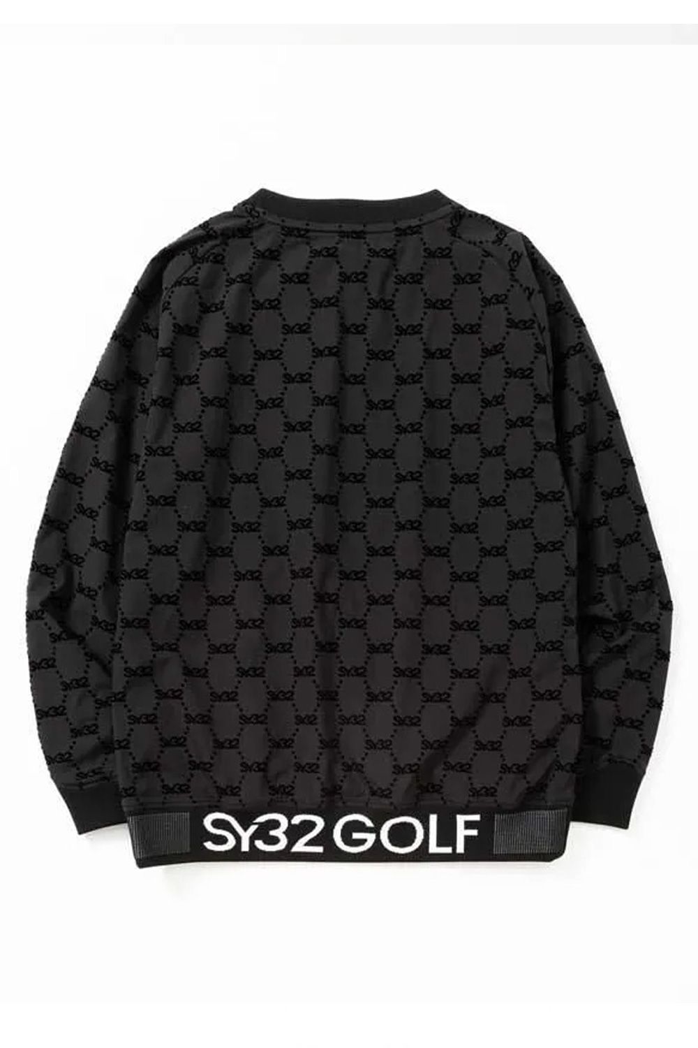 【25AW】 FLOCKY WOVEN PULLOVER / フロッキーウーブン プルオーバー (ブラック)