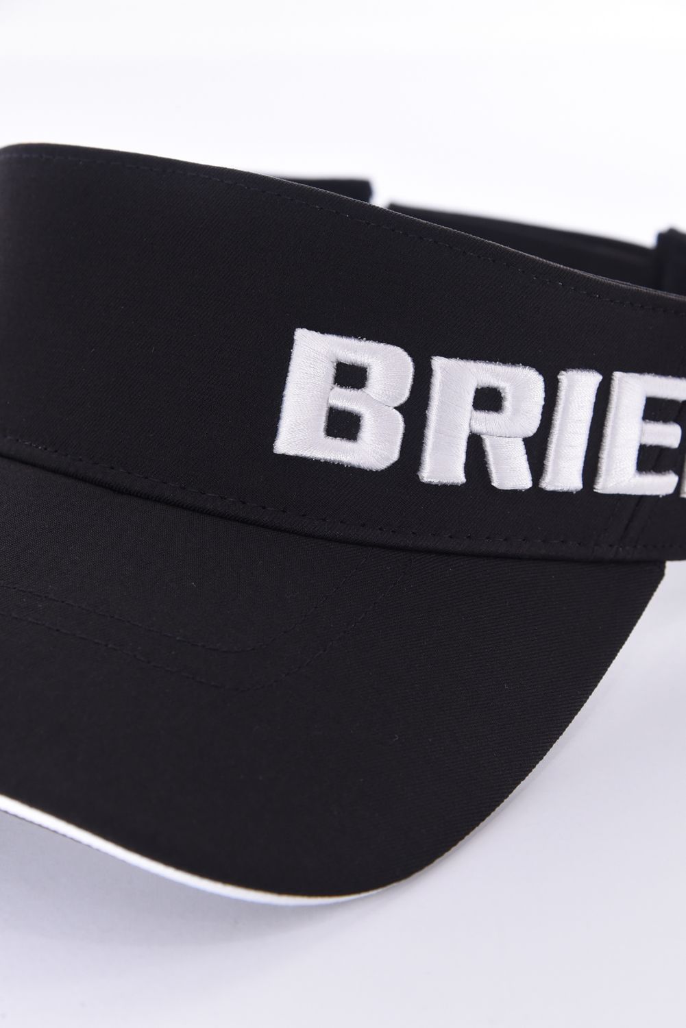 【26SS】 MEN’S ROUND LOGO VISOR / アシンメトリー ラウンドロゴ サンバイザー (ブラック)