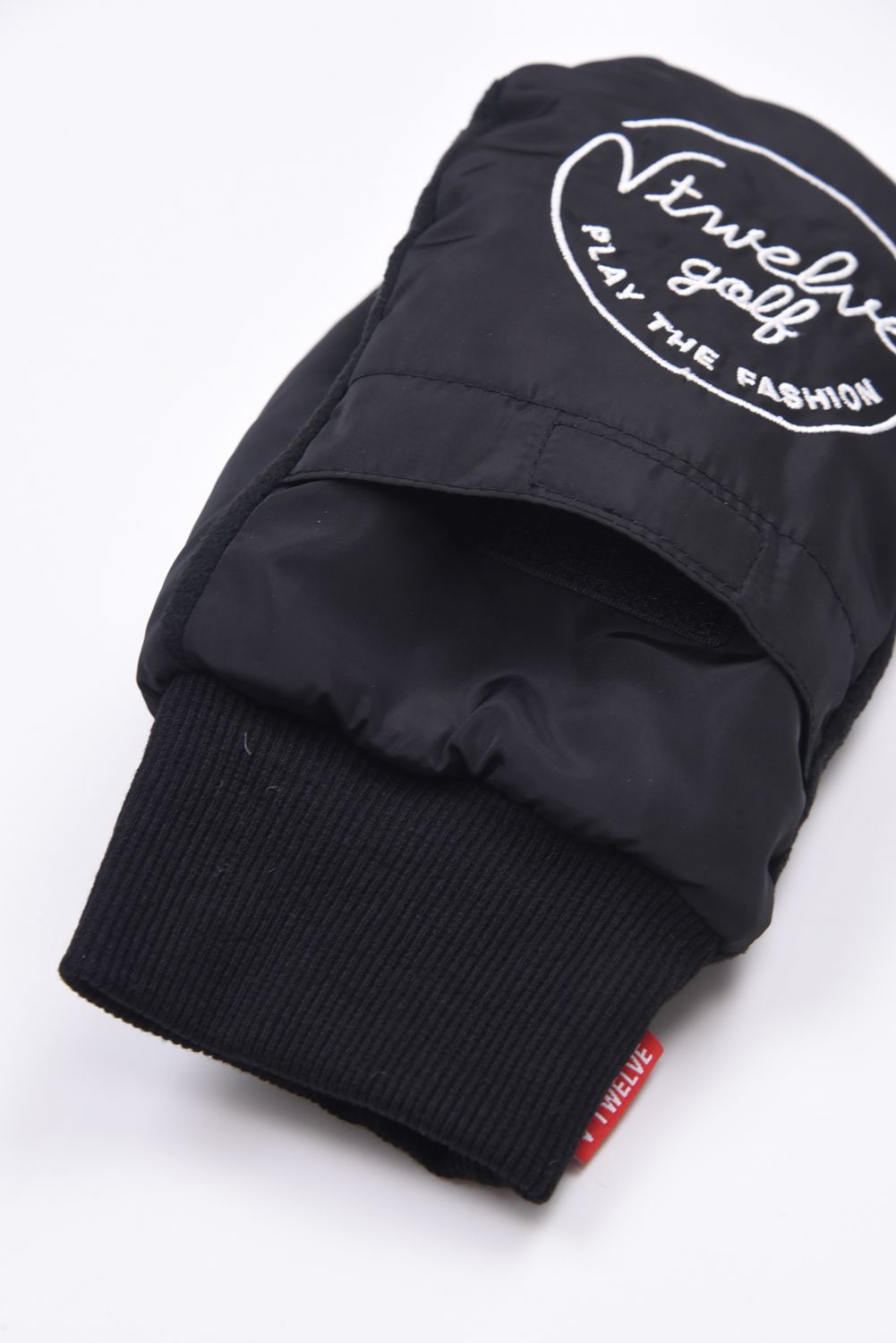 ML MITTEN / ブランドロゴ カイロポケット付き 中綿ミトングローブ (ブラック)