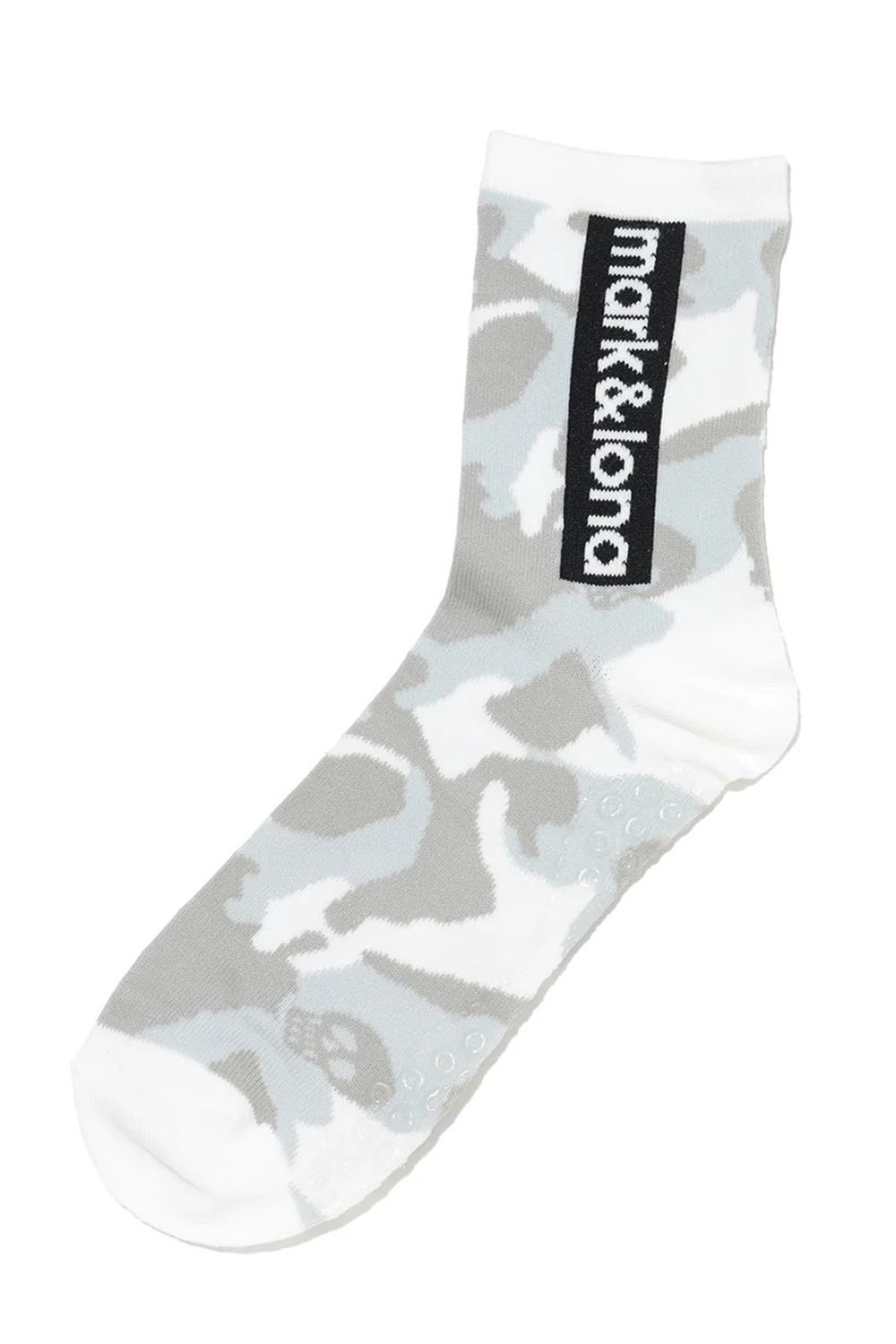 【2026SS 木村拓哉さん着用 VOL.1】 GAUGE CAMO ESSENTIAL CREW SOCKS / オリジナルカモジャカード ボックスロゴ クルーソックス (ホワイト)