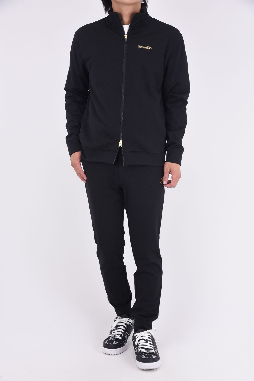 【25AW】 MENS GM JACQUARD JOGGER PANTS / GMジャガード ジョガーパンツ (ブラック)*