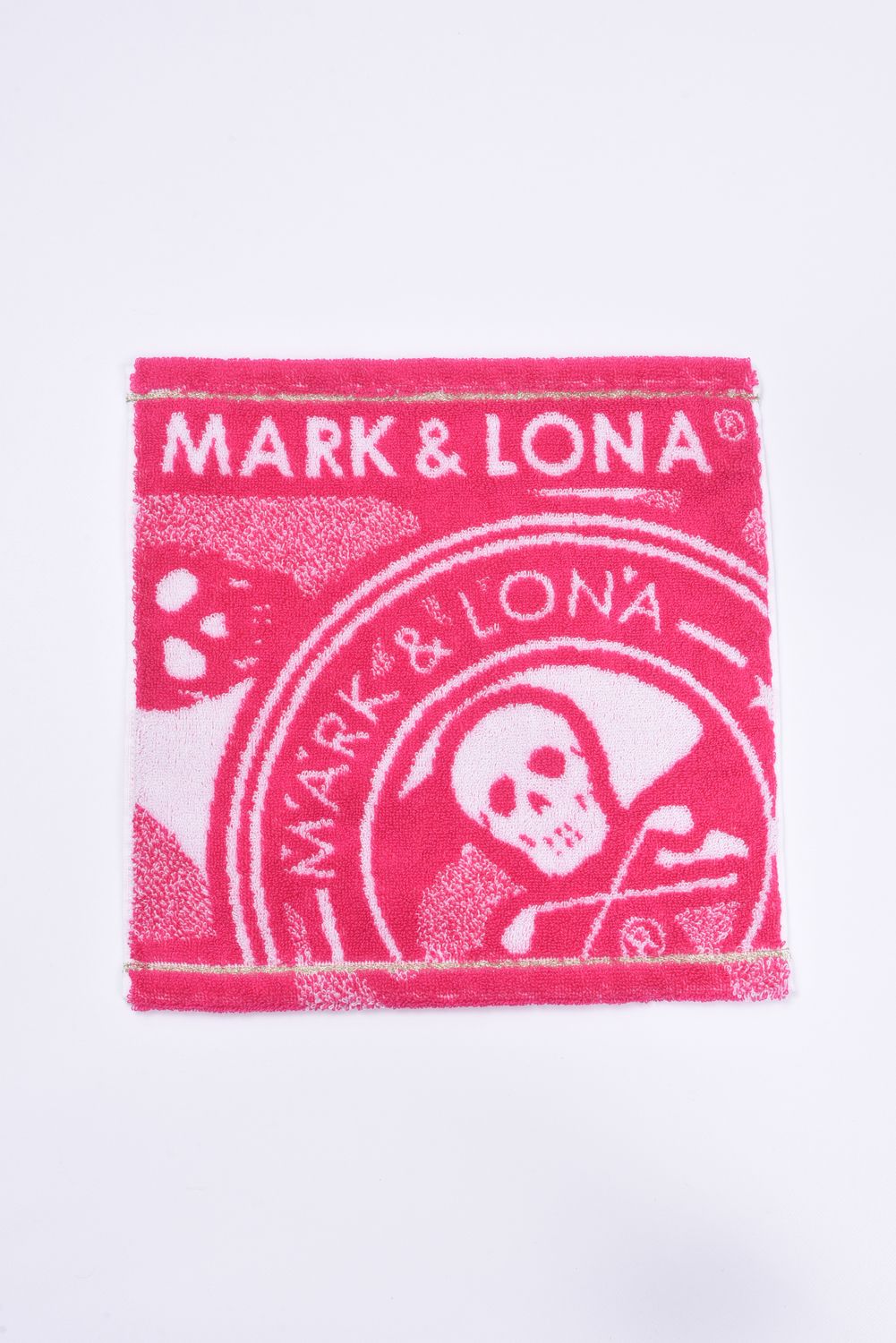 【プレゼント好適品】 HAND TOWEL(SMALL) / スカルカモフラージュ柄 今治 ハンドタオル (ピンク)
