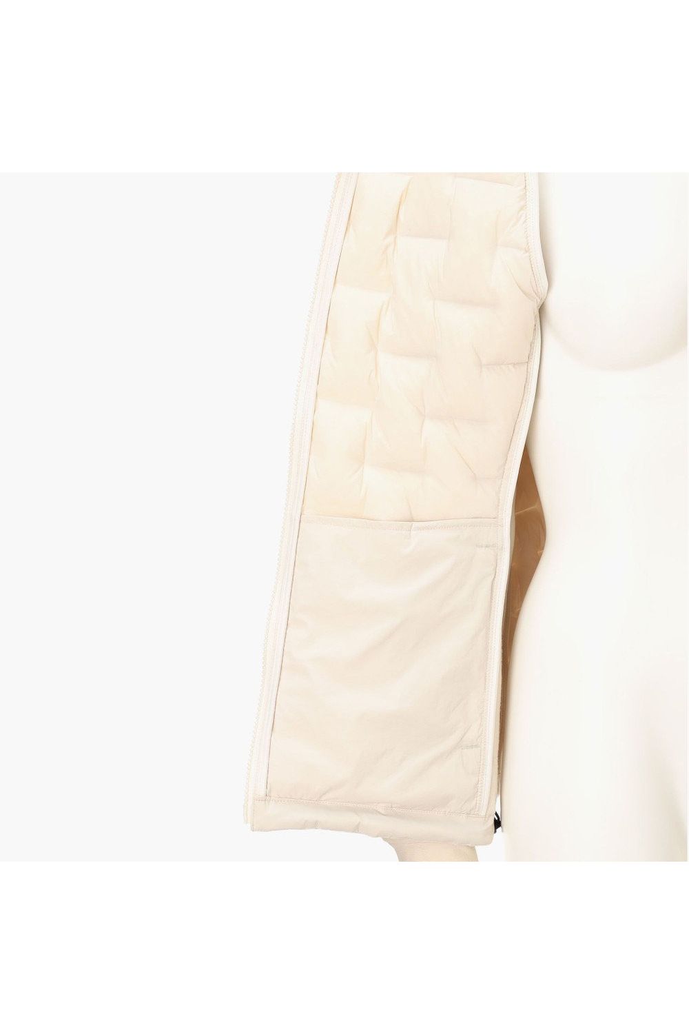 【25AW】【レディース】 WOMEN’S HYBRID DOWN PARKA / ストレッチタフタ ダイヤモンドロゴ ハイブリッドダウンジップパーカー (ベージュ)