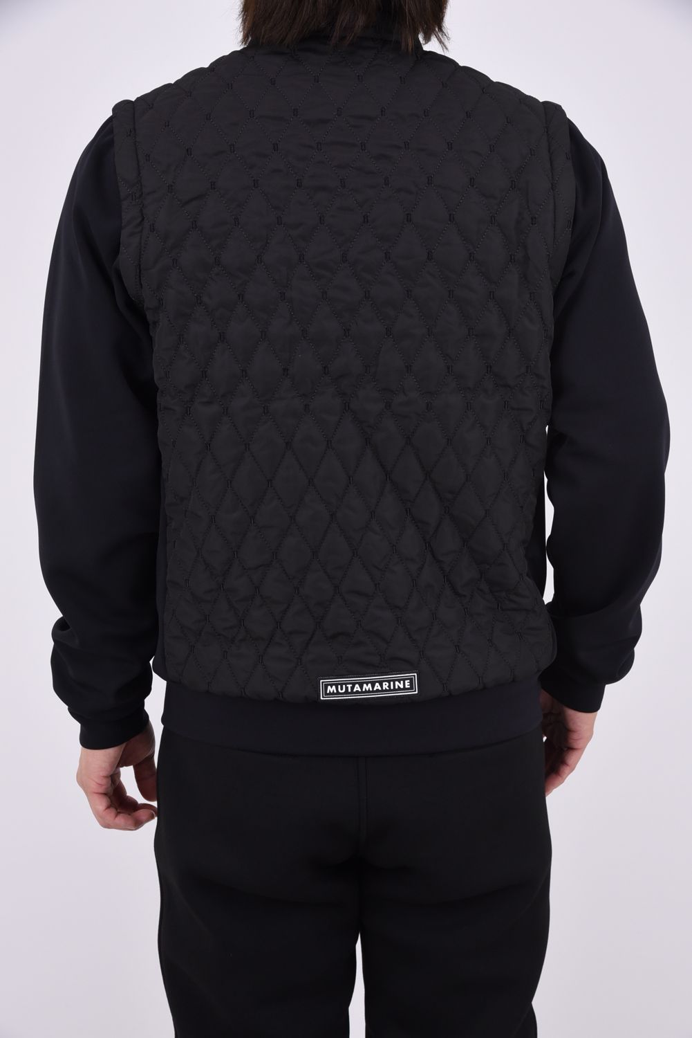 【26AW】 BLOUSON / ダイヤキルティング スリーブデタッチャブル 2WAYブルゾン&ベスト (ブラック)