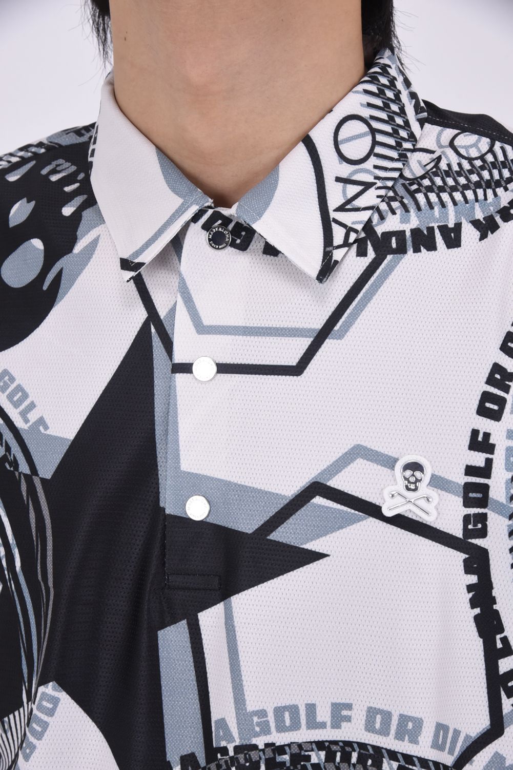 【26SS】 ATLAS AIRFLOW POLO / オープンメッシュ素材 グラフィックパターン ポロシャツ (ベージュ)