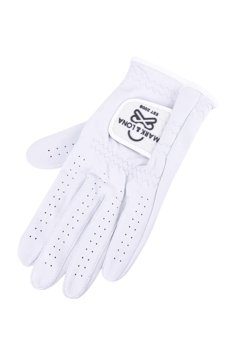 【2026SS 木村拓哉さん着用】 EVER BREATHABLE LEATHER GOLF GLOVE / ラムレザー ブランクスカルロゴ 左手用グローブ (ホワイト)