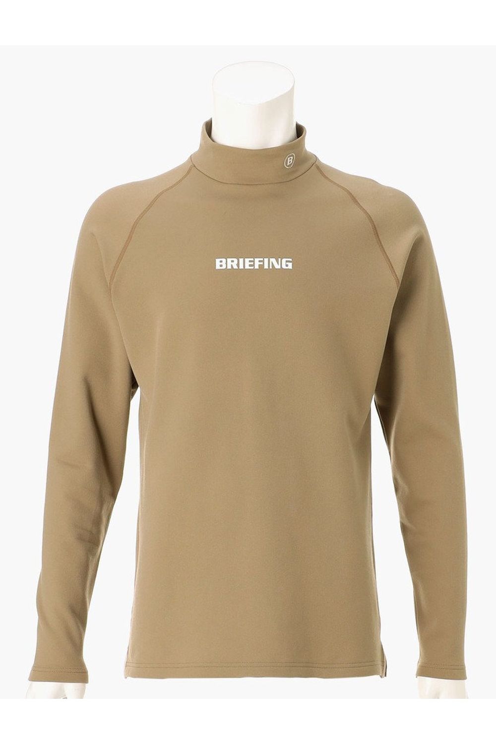 【26AW】 MEN’S WARM LS HIGHNECK / 秋冬仕様 起毛素材 ベーシック 長袖モックネックTシャツ (ベージュ)