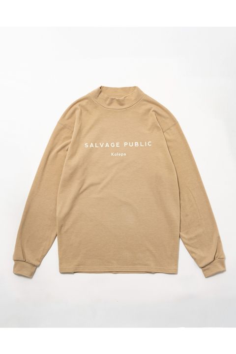 【2025AW】 Honu Mockneck L/S (Kolepa Stamp) / ダイアモンドヘッドロゴプリント ロングスリーブ モックネックTシャツ (サンド)